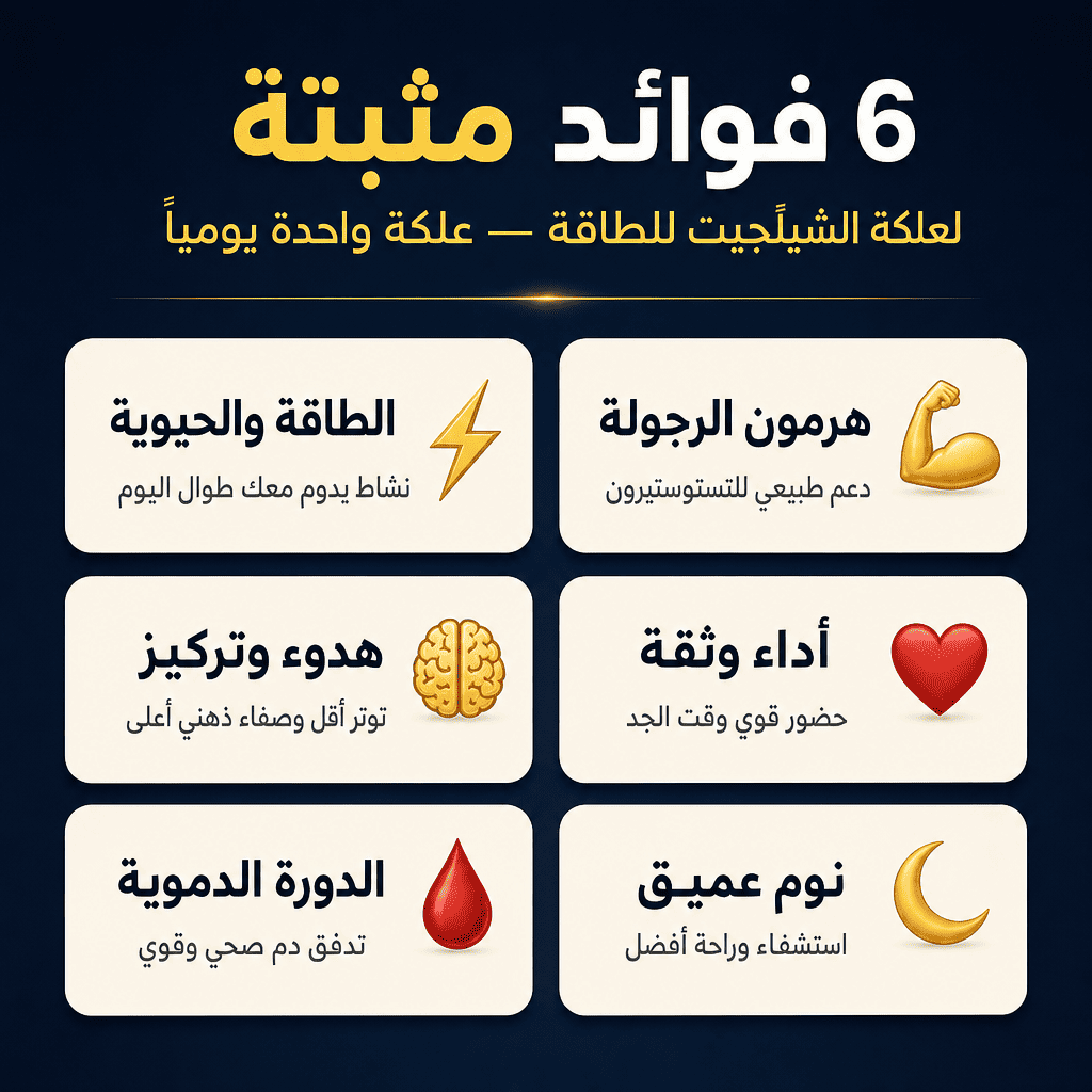 علكة الشيلَجيت للطاقة – لتأخير وتعزيز طبيعي
