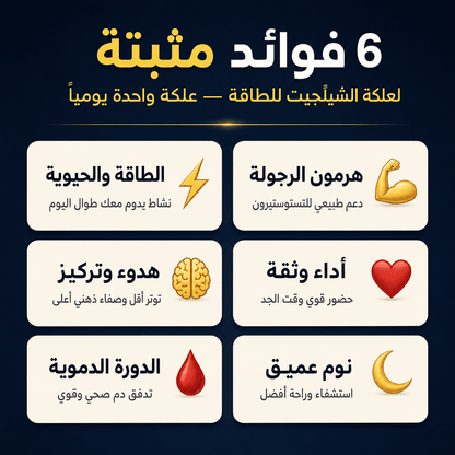 علكة الشيلَجيت للطاقة – لتأخير وتعزيز طبيعي